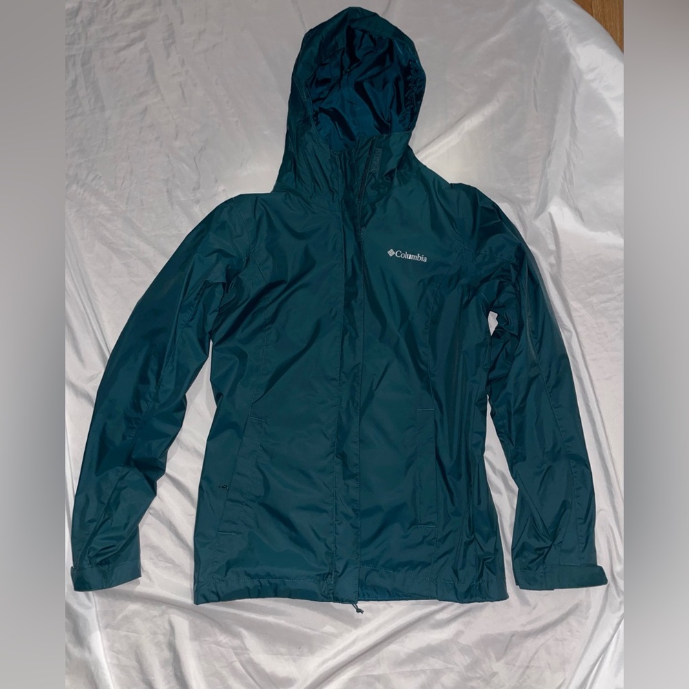 Columbia Green Rain Jacket